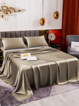 [Khaki] SilkSilky-FI 19Momme Vuodevaatteet Setti 003