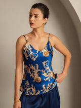 [Navy Lohikäärme] SilkSilky-FI Camisoles 001,