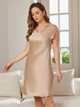 [Samppanja] SilkSilky-FI Cap Sleeve V Neck Yöpaita 004