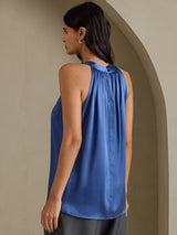 [Aito Petrooli] SilkSilky-FI Sleeveless Halterneck Naisten T-paita 002