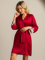 [Viini] SilkSilky-FI 3/4 Sleeve Naisten Aamutakki 003