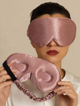 [Vaalean Mauve] SilkSilky-FI 22Momme Silmämaski 002