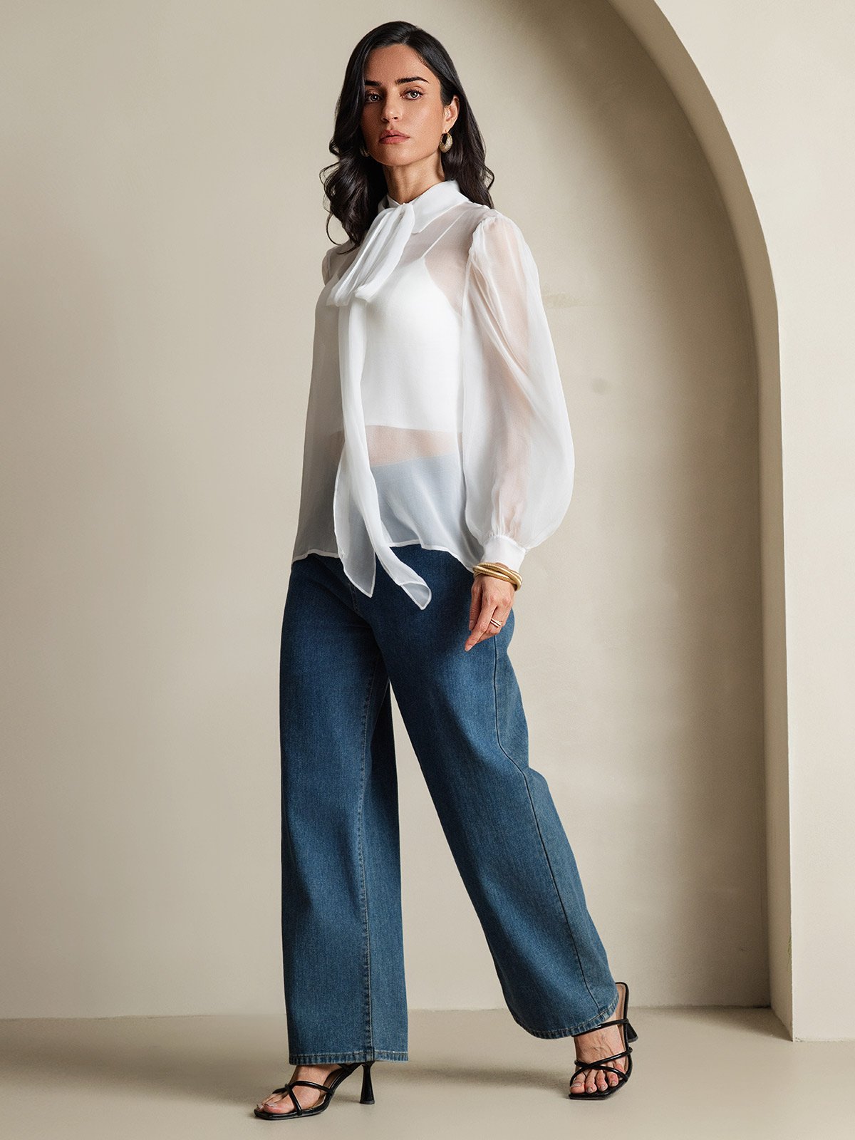 SilkSilky-FI Womens Shirt Valkoinen 006