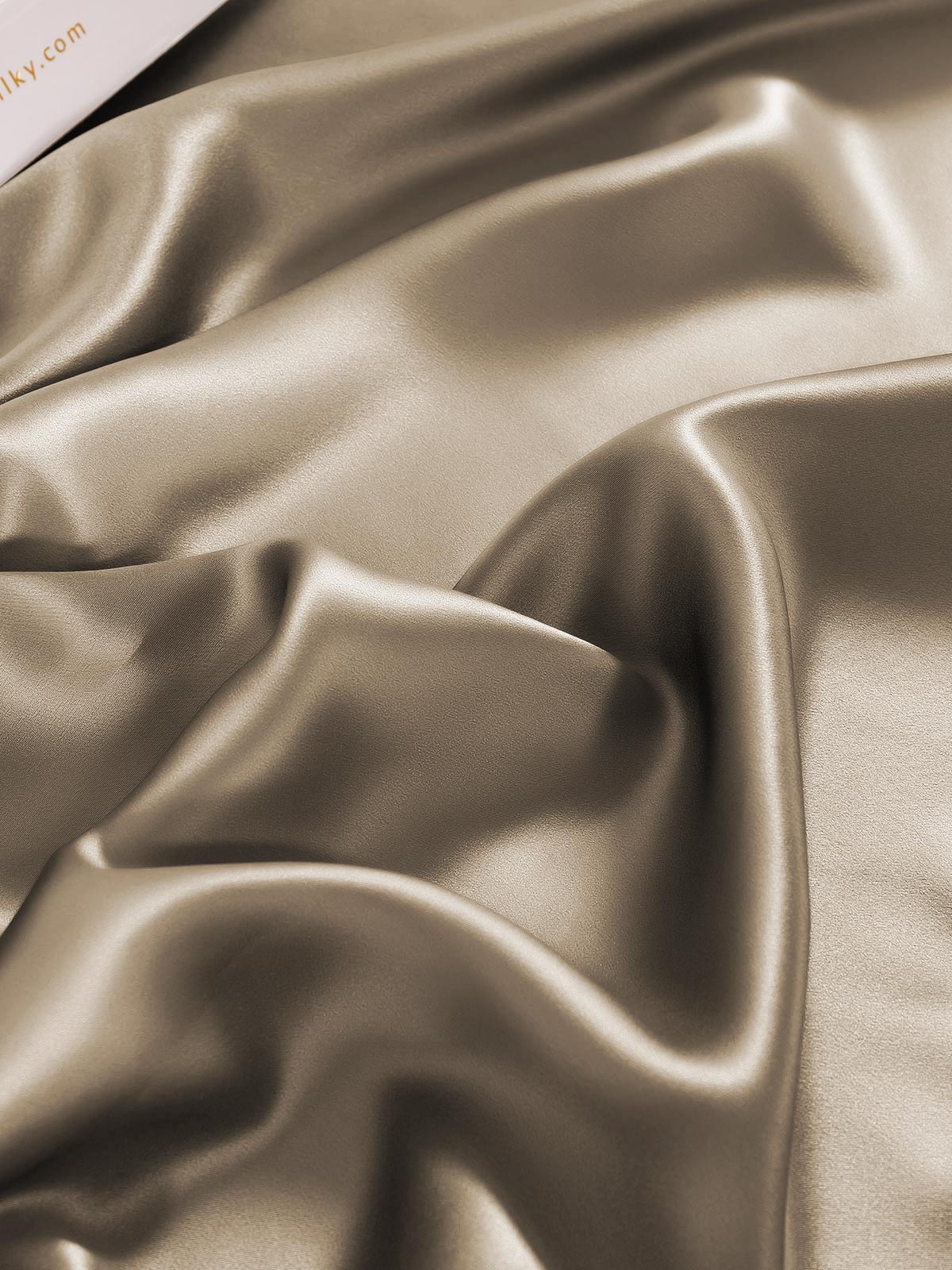 [Khaki] SilkSilky-FI 19Momme Sheet 006