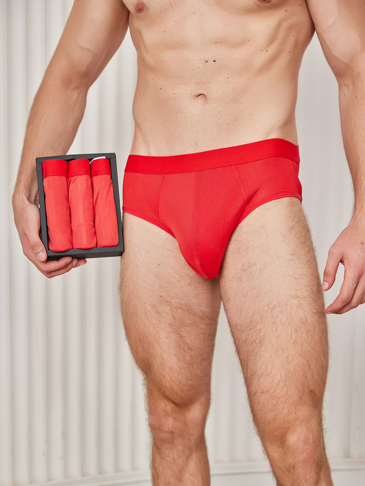 [Punainen] SilkSilky-FI Mens Underwear 001