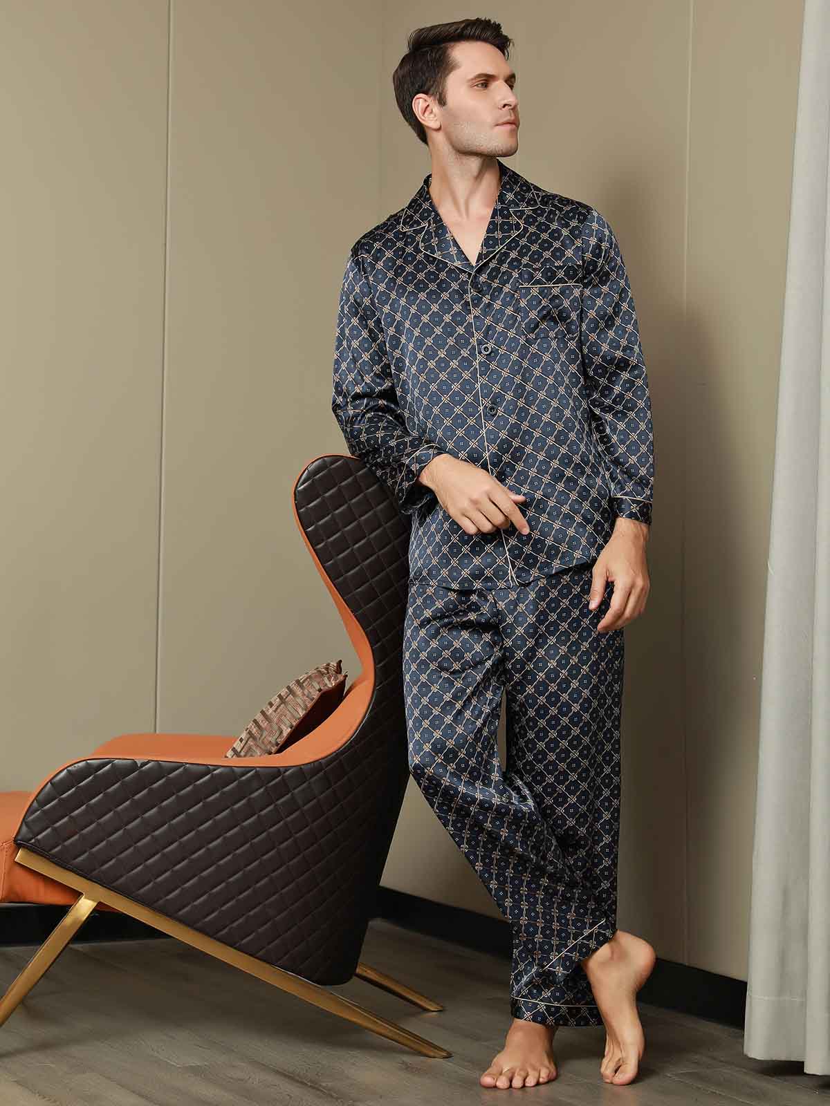 [Laivasto Ketju] SilkSilky-FI Mens Pajamas 001
