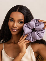 [Tumma Violetti] SilkSilky-FI Scrunchie 001