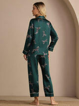 [Smaragdi Seepra] SilkSilky-FI Long Sleeve Lapel Collar Naisten Pyjamat 002