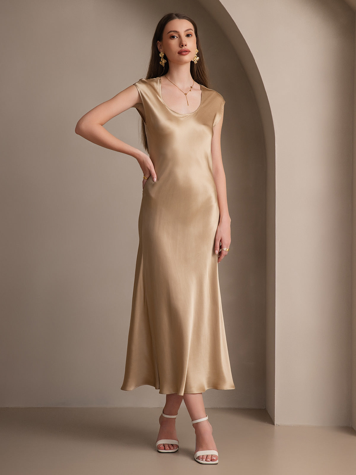 [Samppanja] SilkSilky-FI 19Momme Dress 001