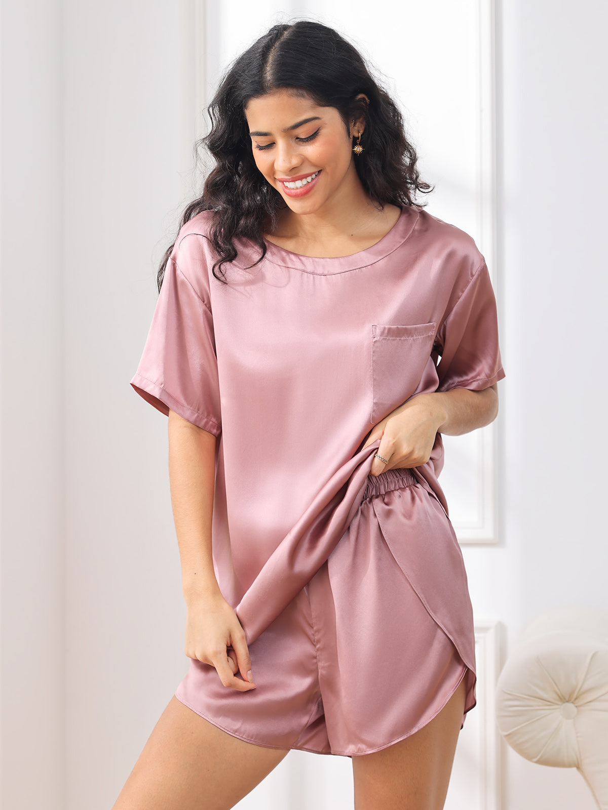 SilkSilky-FI Womens Pajamas VaaleanMauve 004