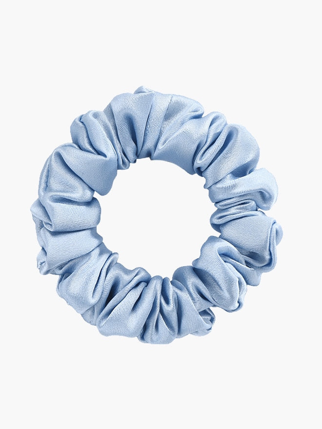 [Vaaleansininen] SilkSilky-FI 19Momme Scrunchie 004