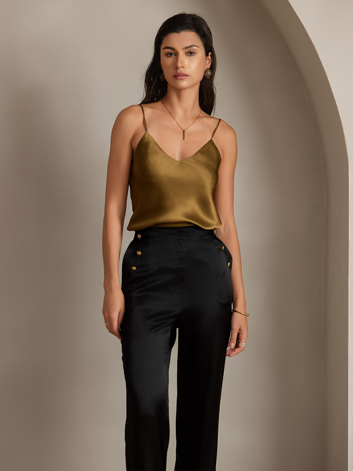 [Musta] SilkSilky-FI 19Momme Womens Pants 006