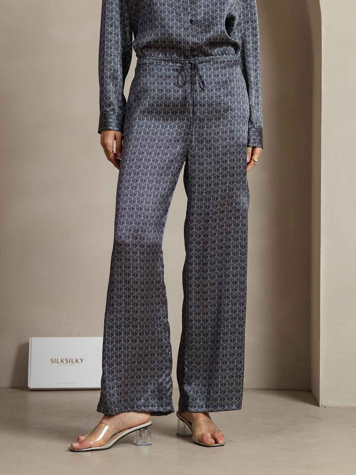 [Laivasto Ginkgo] SilkSilky-FI 19Momme Womens Pants 001