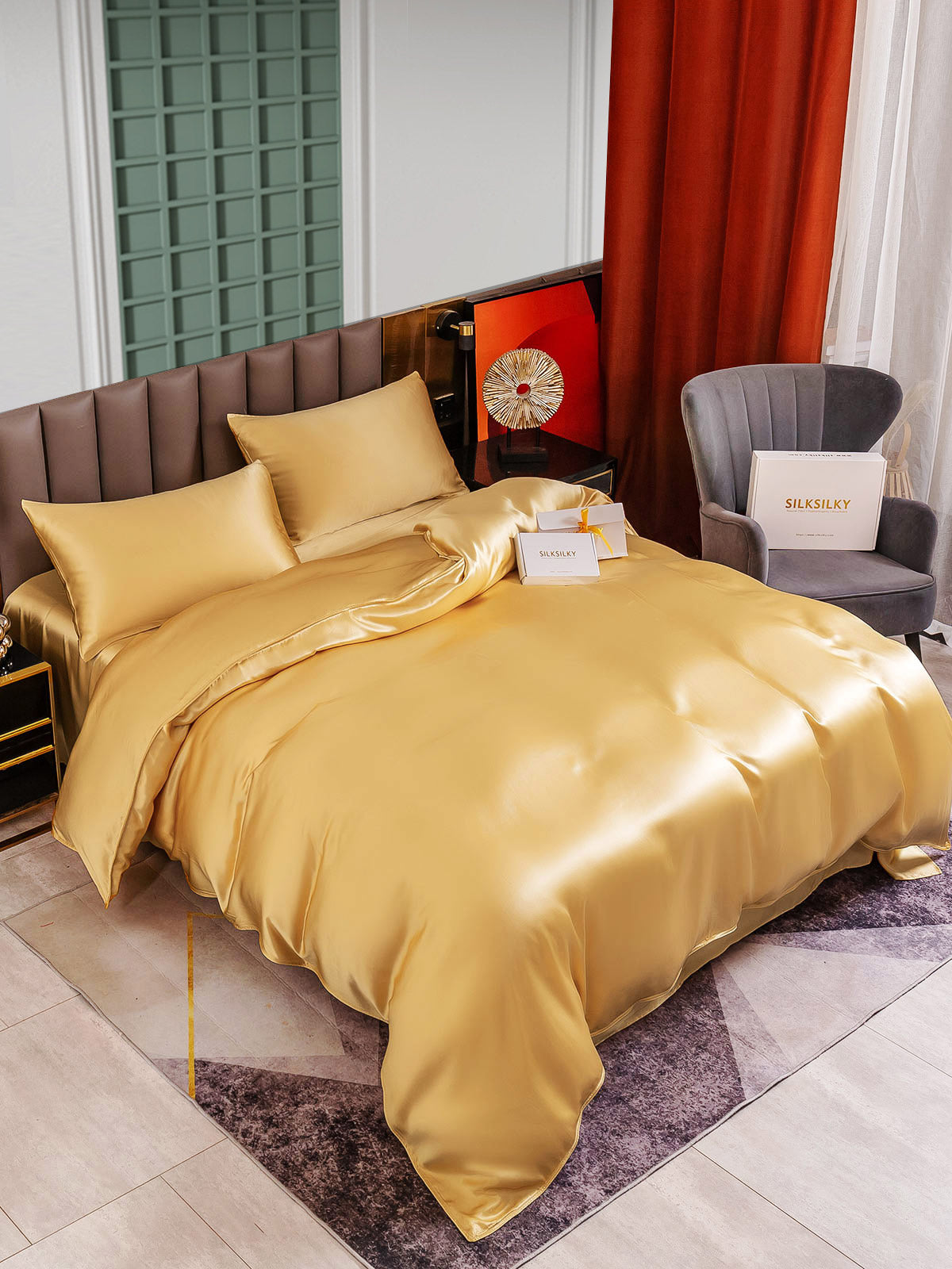 [Samppanja] SilkSilky-FI 25Momme Bedding Set 004