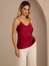 [Viini] SilkSilky-FI Spaghetti Strap V Neck Camisole Top 001