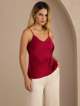 [Viini] SilkSilky-FI Spaghetti Strap V Neck Camisole Top 001