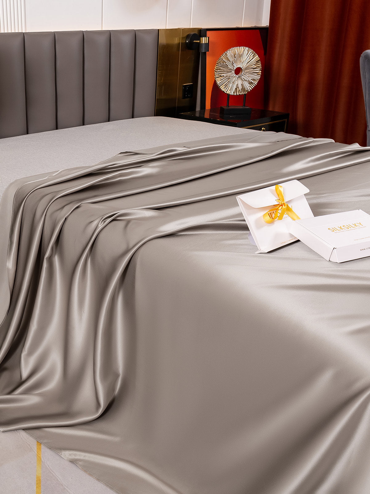 [Harmaa] SilkSilky-FI 19Momme Sheet 003