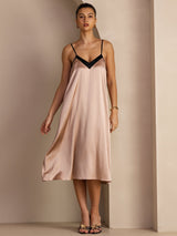 [Toscana] SilkSilky-FI Spaghetti Strap V Neck Mekko 006