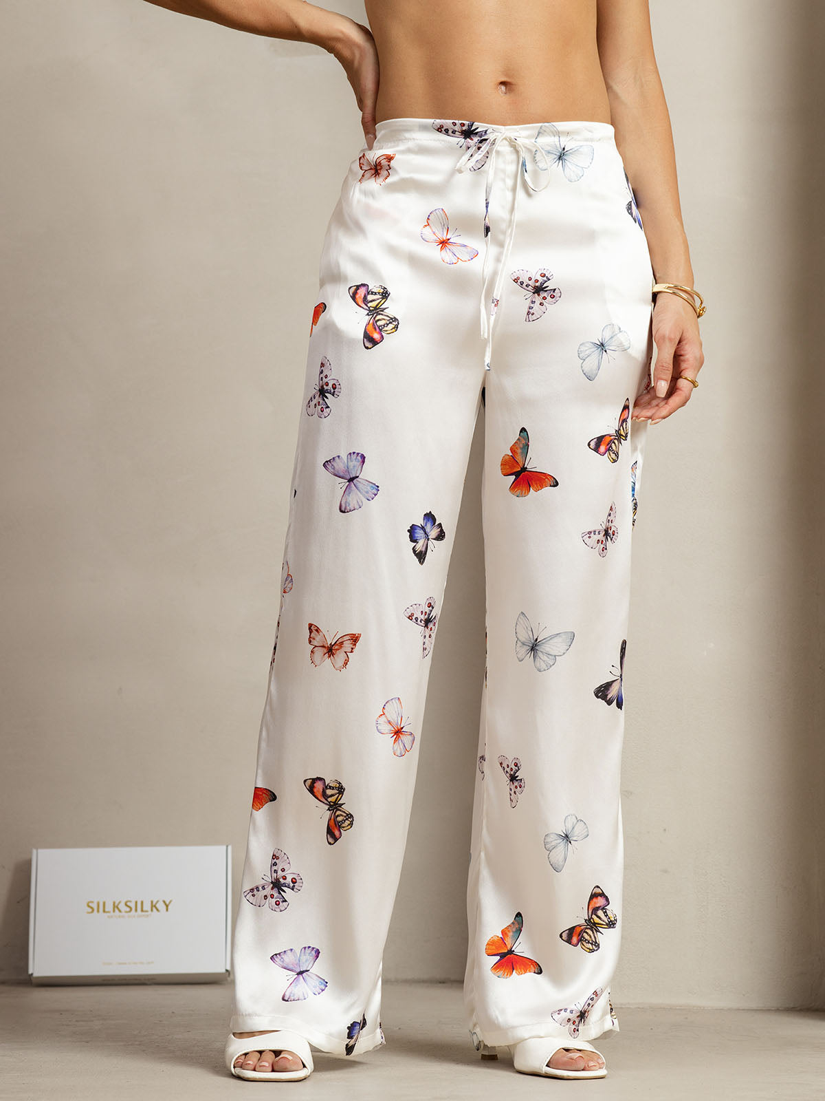[Valkoinen Perhonen] SilkSilky-FI 19Momme Womens Pants 003