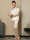 SilkSilky-FI Mens Pajamas Tan 002