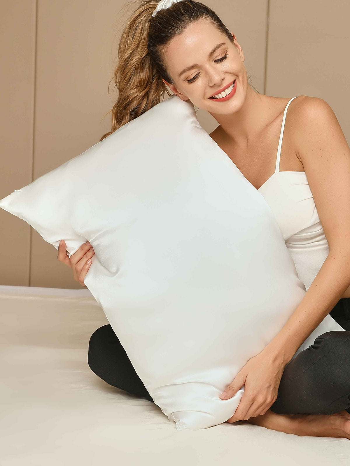 [Valkoinen] SilkSilky-FI 22Momme Pillowcase 005