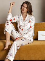 [Valkoinen Perhonen] SilkSilky-FI Womens Pajamas 003,
