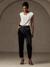 [Musta] SilkSilky-FI 19Momme Womens Pants 001