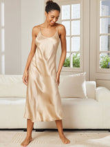 [Samppanja] SilkSilky-FI Spaghetti Strap V Neck Yöpaita 003