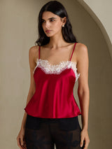[Viini] SilkSilky-FI Spaghetti Strap V Neck Camisole Top 001