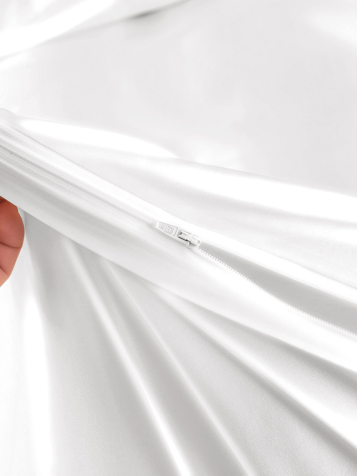 [Valkoinen] SilkSilky-FI 19Momme Duvet Covers 005