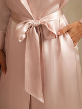 [Pinkki] SilkSilky-FI Long Sleeve Naisten Aamutakki 004