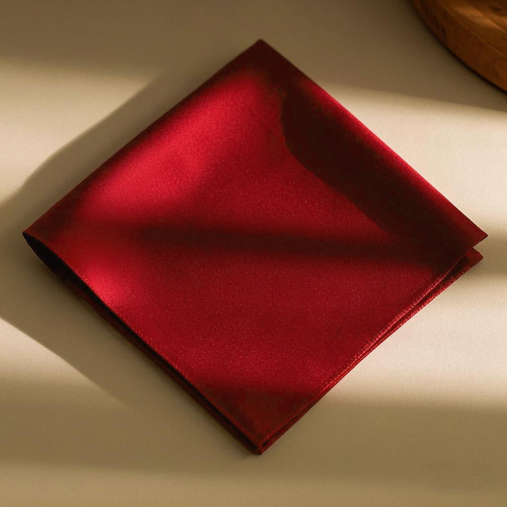 [Punainen] SilkSilky-FI Pure Silk Scarf 003