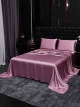 [Vaalean Mauve] SilkSilky-FI 19Momme Vuodevaatteet Setti 002