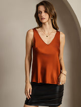 [Karamelli] SilkSilky-FI Sleeveless V Neck Camisole Top 007