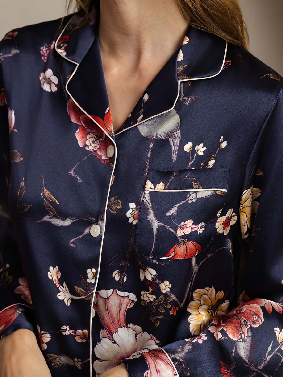 [Laivasto Kukka] SilkSilky-FI Womens Pajamas 005