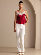 [Viini] SilkSilky-FI Spaghetti Strap V Neck Camisole Top 006