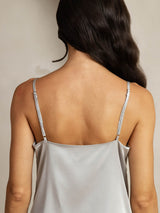 [Hopea] SilkSilky-FI Spaghetti Strap Cowl Neck Camisole Top 005
