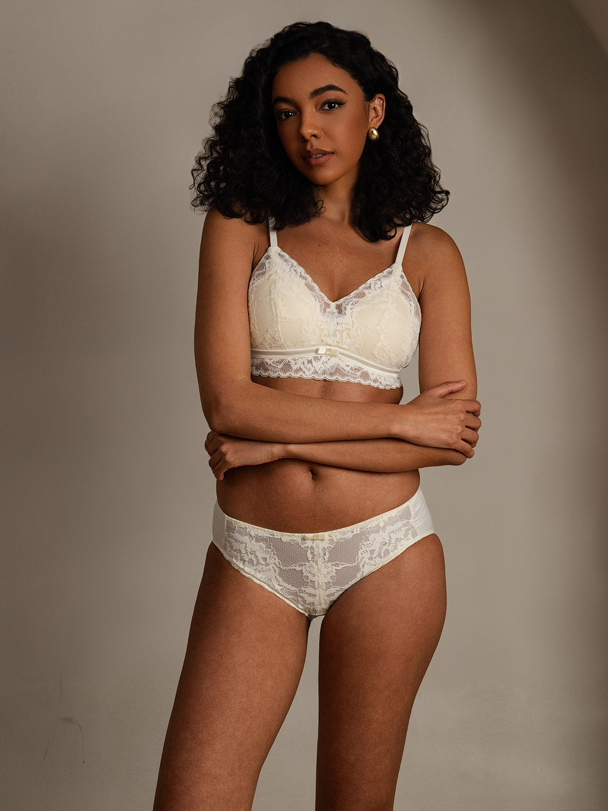 SilkSilky-FI Bra&Panty Set Vaaleanbeige 007