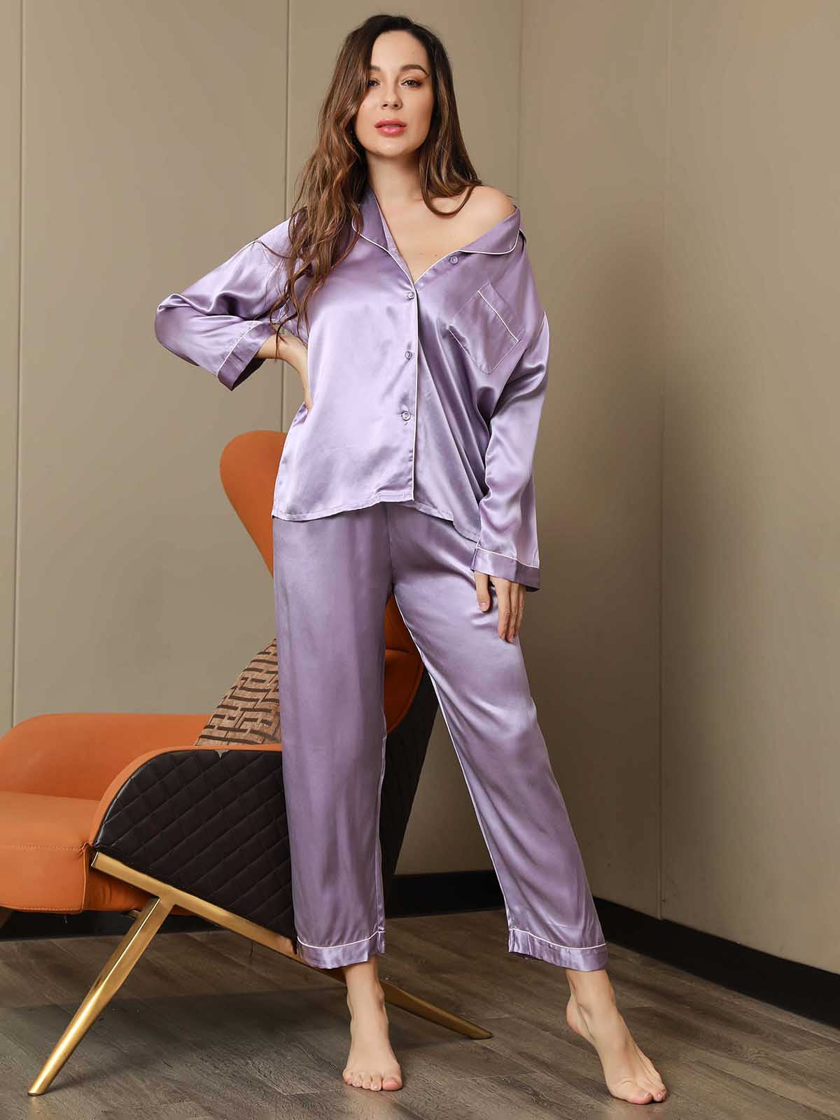 SilkSilky-FI Womens Pajamas Laventeli 005