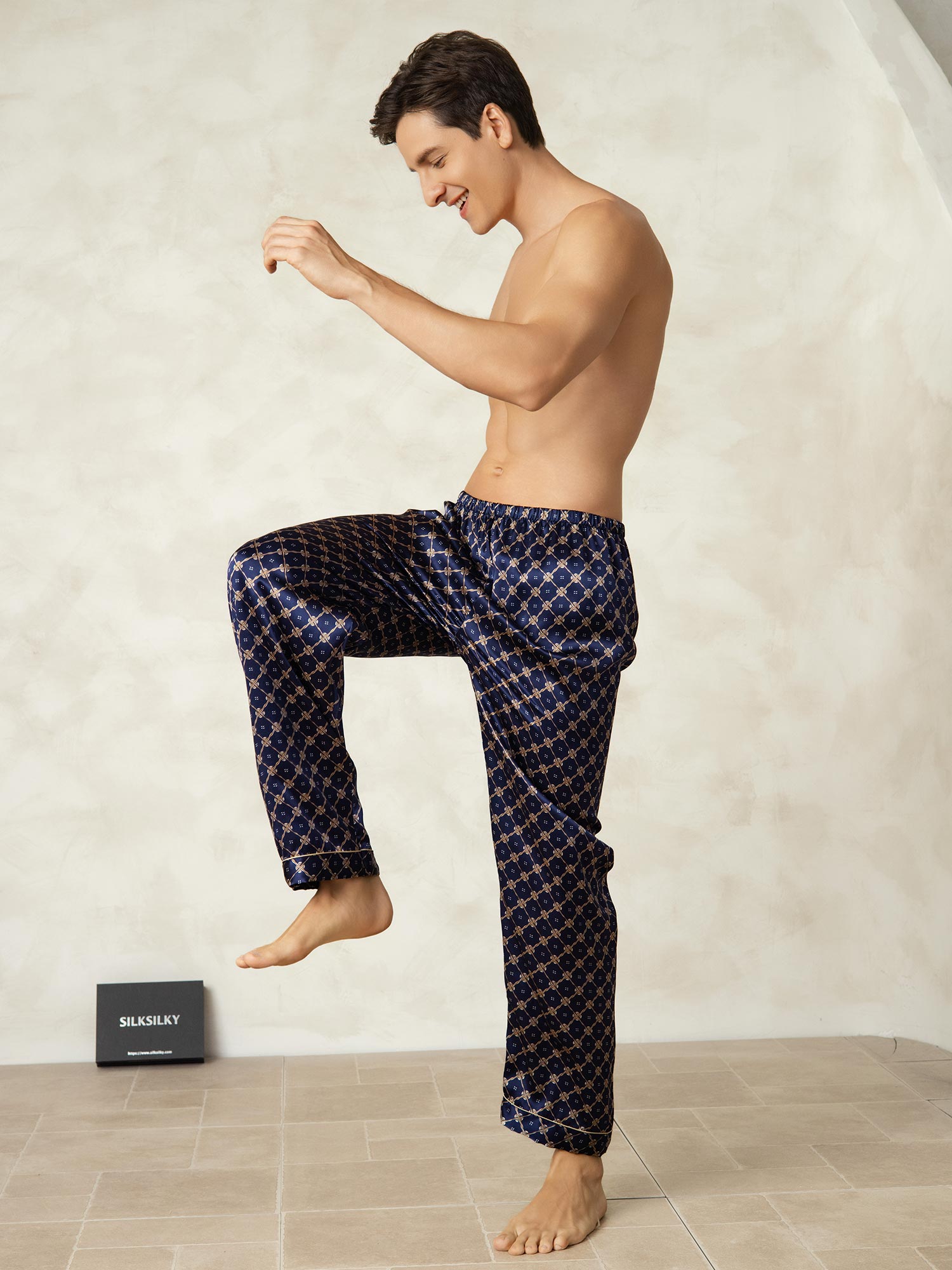 [Laivasto Ketju] SilkSilky-FI Mens Sleep Bottoms 005