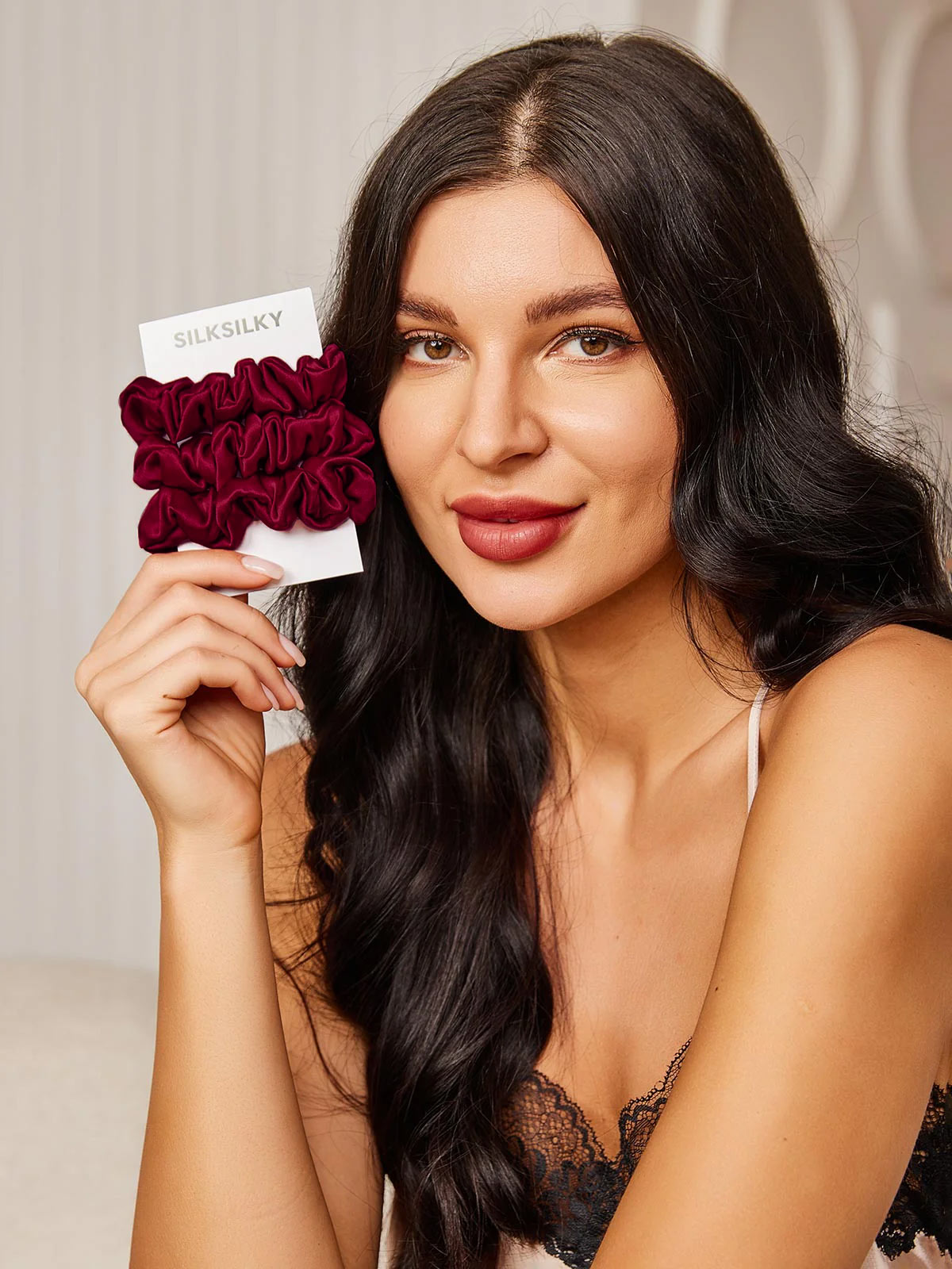 [Fuksia] SilkSilky-FI 19Momme Scrunchie 002