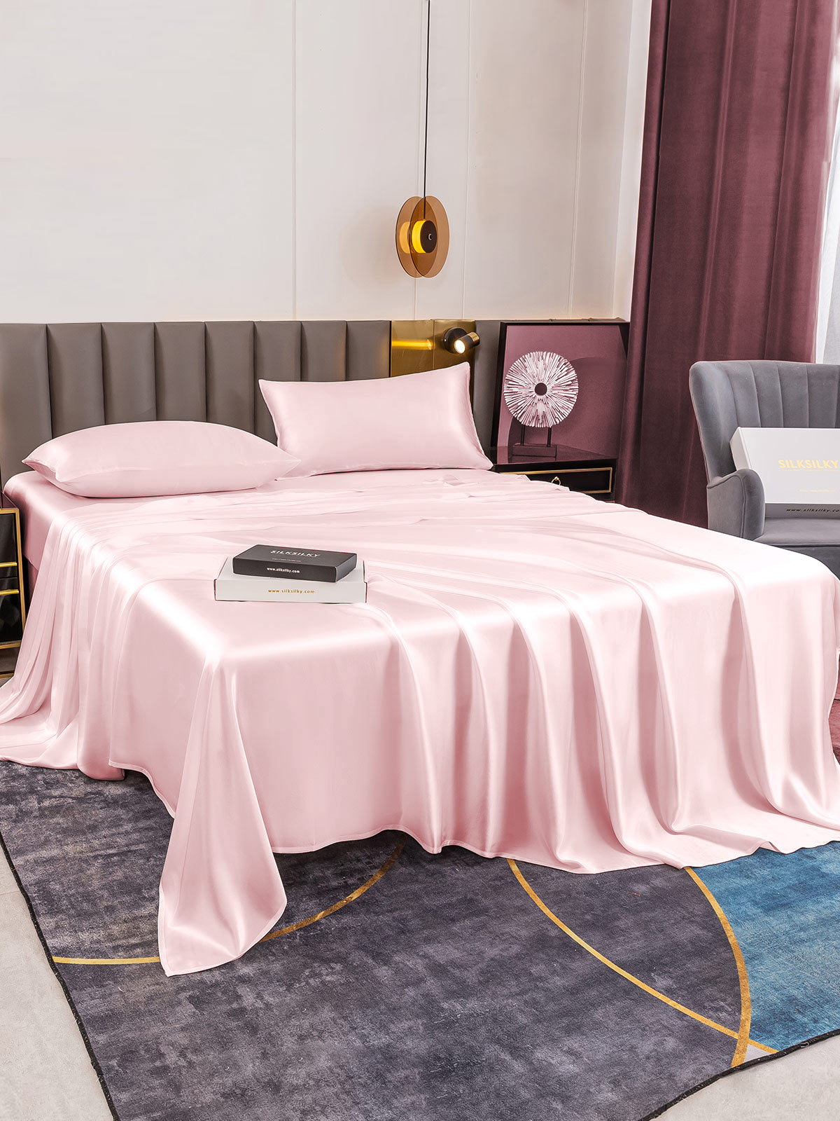 [Pinkki] SilkSilky-FI 19Momme Bedding Set 005