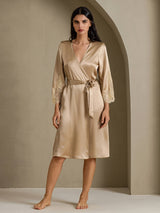 [Samppanja] SilkSilky-FI 3/4 Sleeve Naisten Aamutakki 003