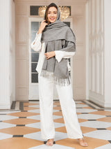 [Harmaa] SilkSilky-FI Villa Huivi 002