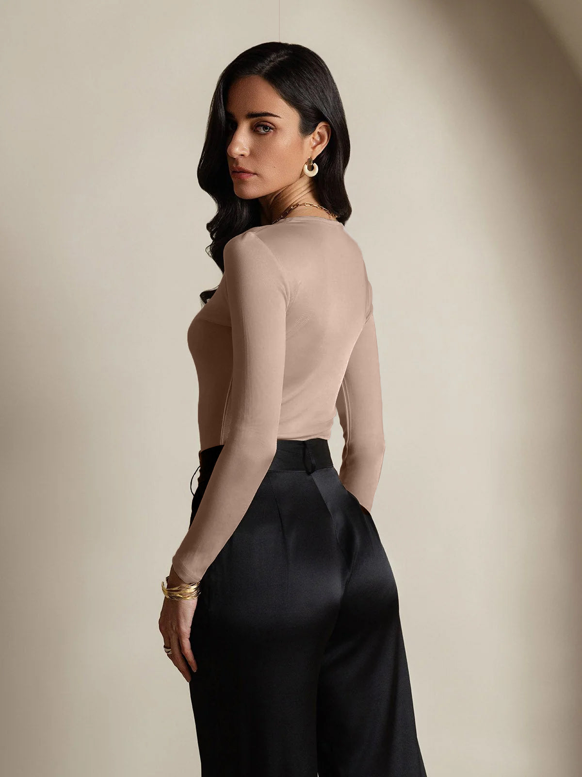 [Kahvi] SilkSilky-FI Womens T-Shirt 002,