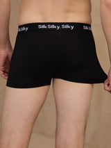 [Musta] SilkSilky-FI 100% Silk Jersey Miesten Alusvaatteet 002