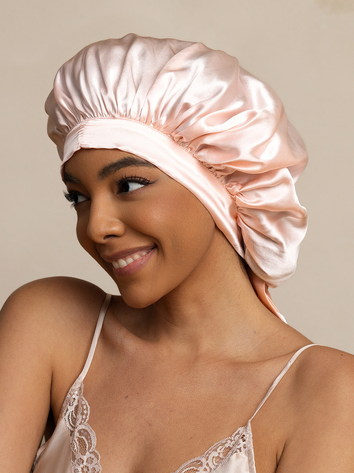 [Vaalea Pinkki] SilkSilky-FI Sleep Cap 001
