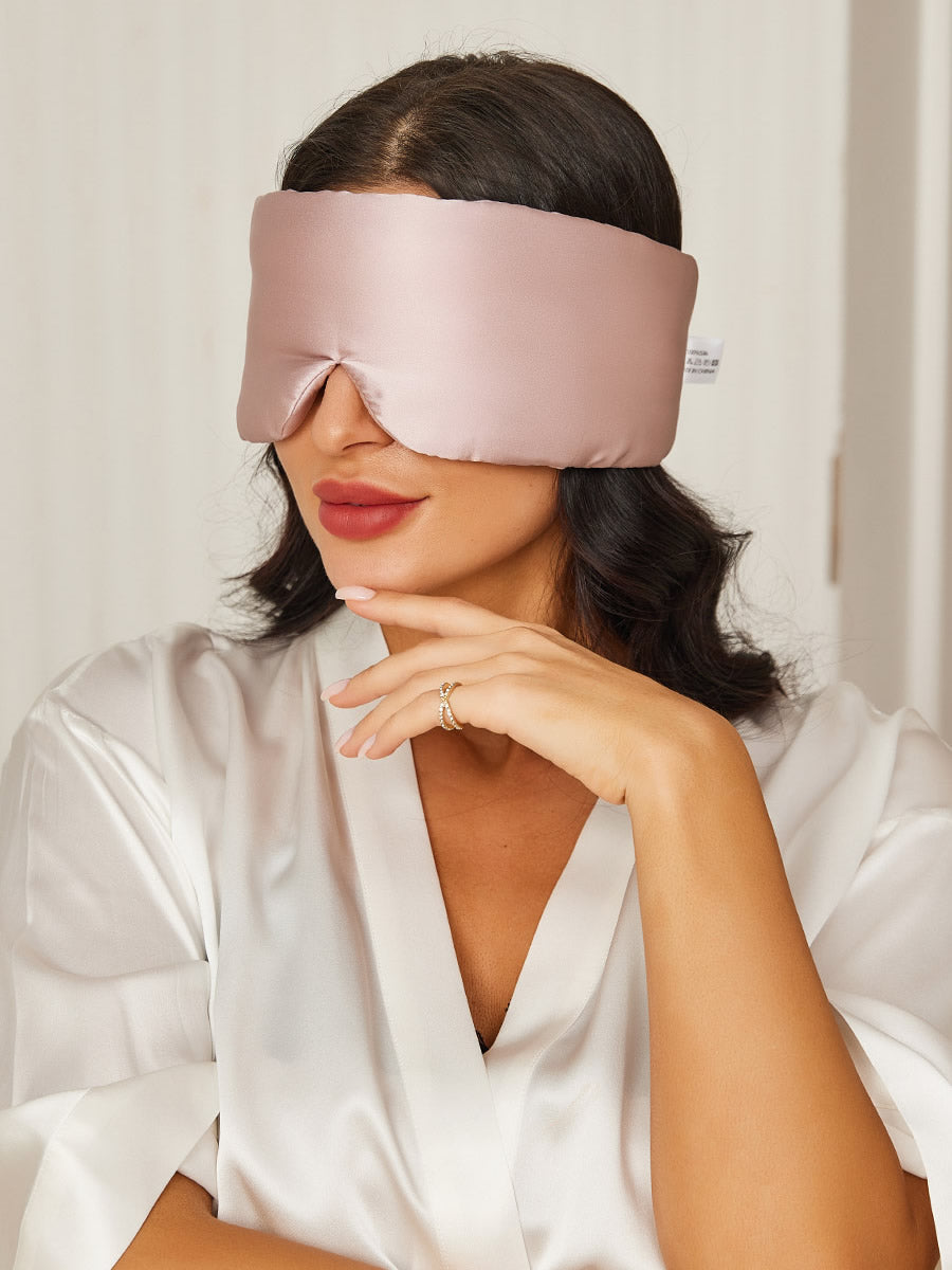 [Vaalea Pinkki] SilkSilky-FI 19Momme Eye Mask 001