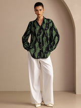 [Musta Sammal] SilkSilky-FI Long Sleeve Lapel Collar Pusero 004