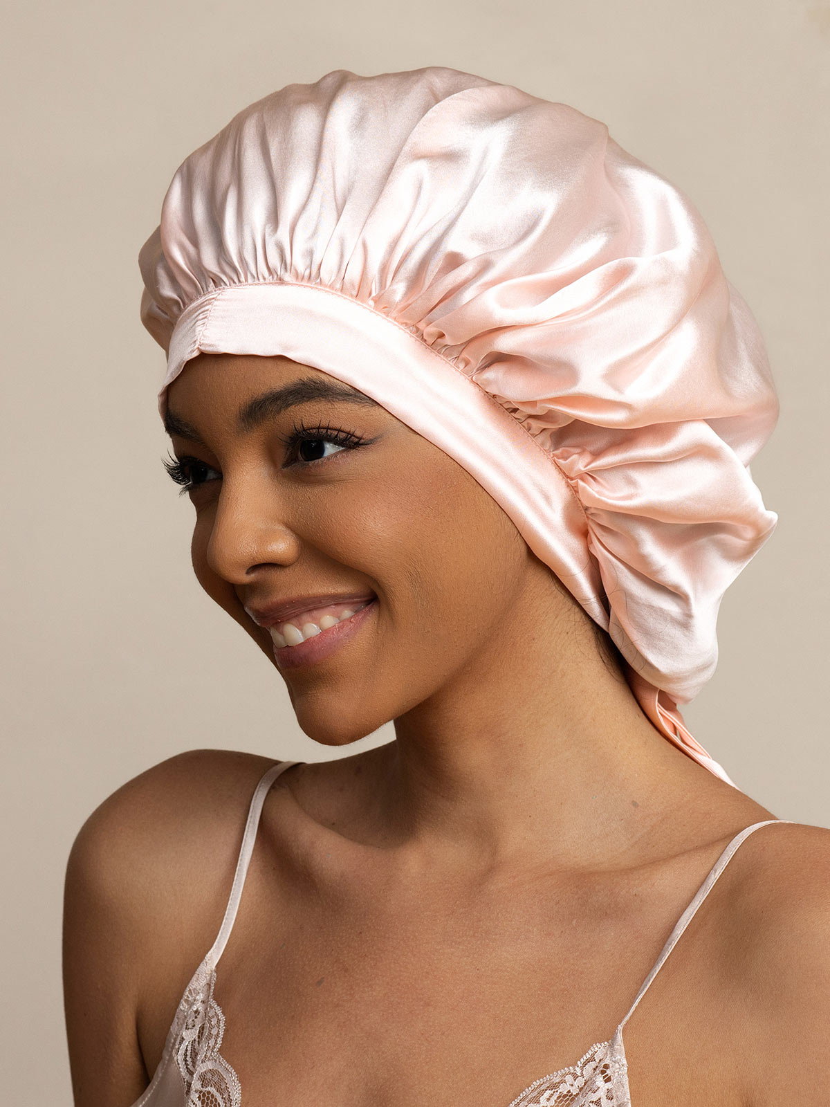 [Vaalea Pinkki] SilkSilky-FI Sleep Cap 002